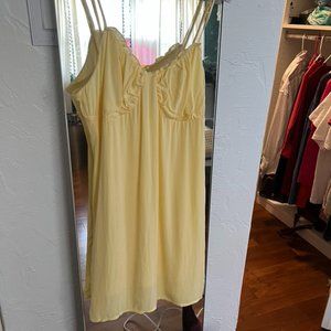 Yellow mini dress